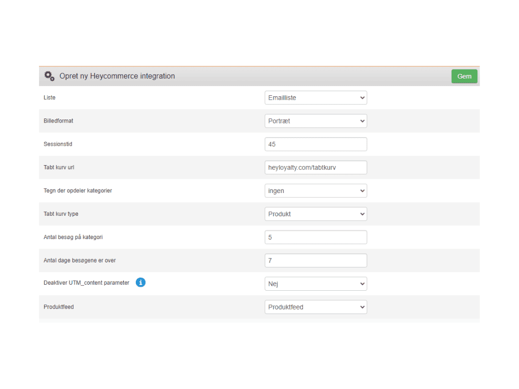 Udfyld informationer