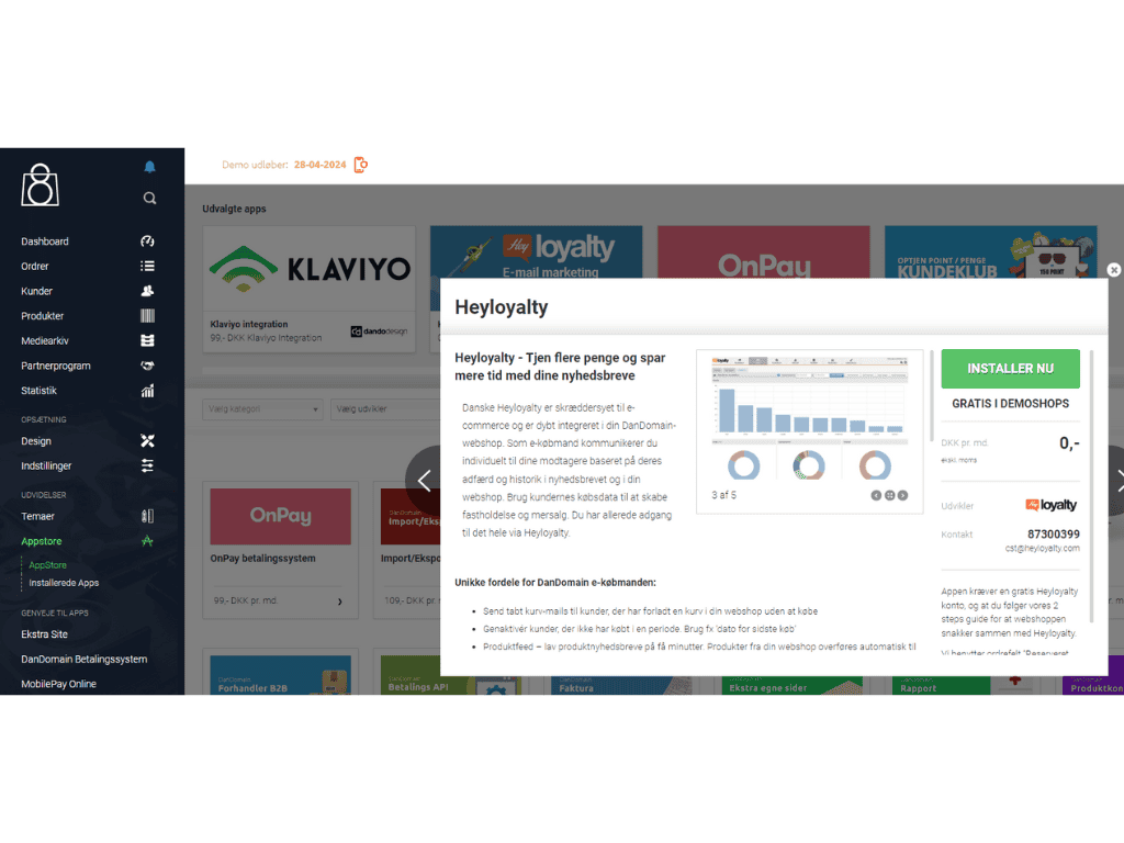 Installér Heyloyalty App