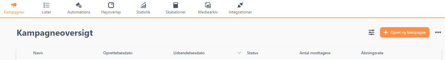 Opret ny kampagne